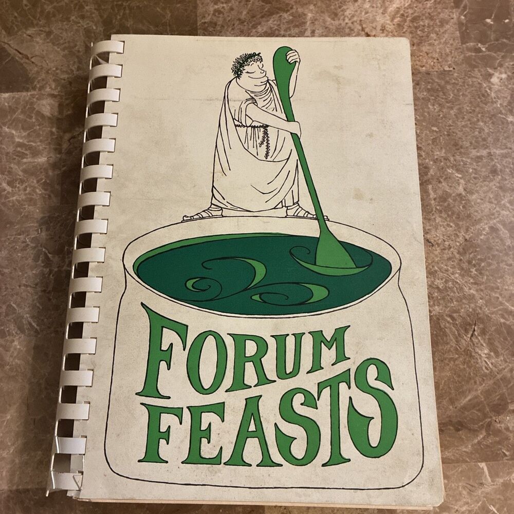 Vintage Forum Feasts Cookbook Rev 1973 Ridgewood New Jersey Forum School